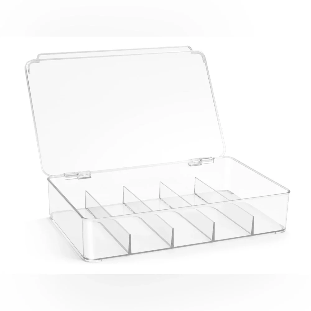 Clear Sunglasses Organizer with Multiple Compartments